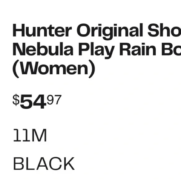 Hunter Charcoal Platform Rain Boots - Picture 6 of 9